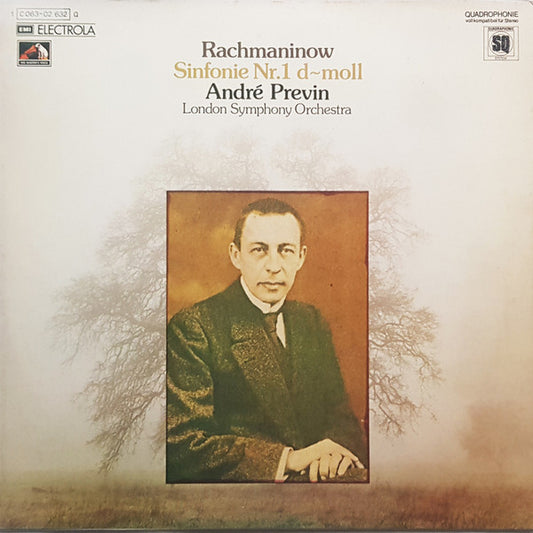Rachmaninow* - André Previn, London Symphony Orchestra : Sinfonie Nr.1 D-Moll (LP, Quad)