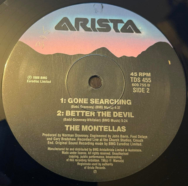 The Montellas : Stop Talking (Extended) (12")