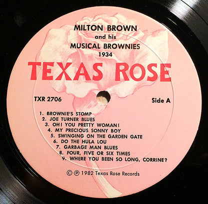 Milton Brown And His Brownies : 1934 (LP, Comp)