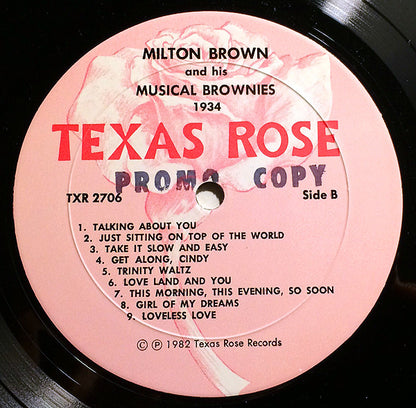 Milton Brown And His Brownies : 1934 (LP, Comp)