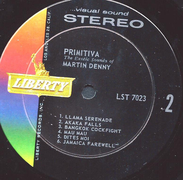 Martin Denny : Primitiva (LP, Album, RE)