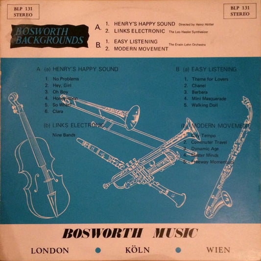 Henry's Happy Sound Directed By Heinz Hötter / The Leo Hassler Synthesizer / Orchester Erwin Lehn : Henry's Happy Sound / Links Electronic / Easy Listening / Modern Movement (LP)