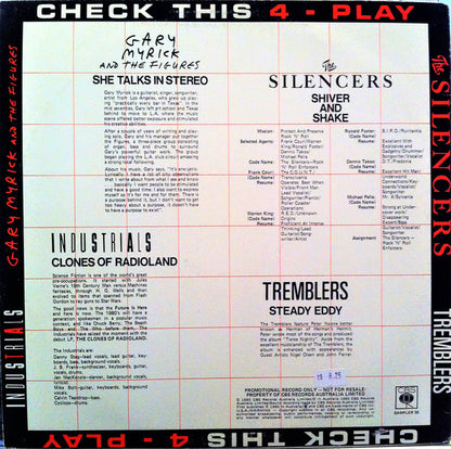 Gary Myrick & The Figures, The Tremblers, The Silencers (2), Industrials : 4 Play (12", Maxi, Promo, Smplr, Car)