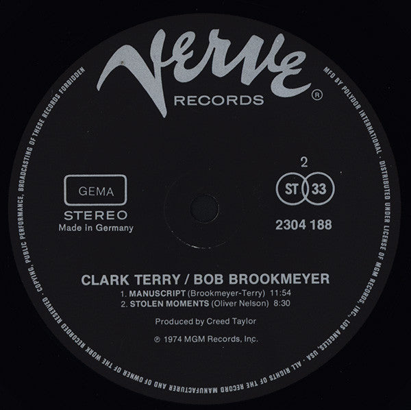 Clark Terry & Bob Brookmeyer : Clark Terry & Bob Brookmeyer (LP, Album)