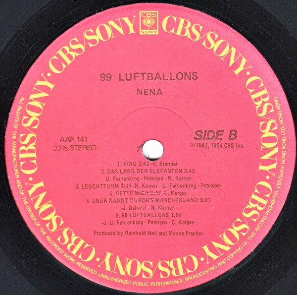 Nena : 99 Luftballons (LP, Album)