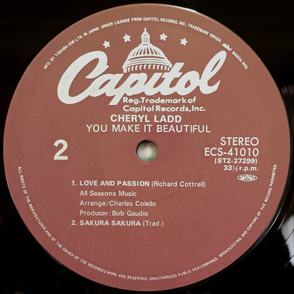 Cheryl Ladd & Frankie Valli : You Make It Beautiful (12", Single)