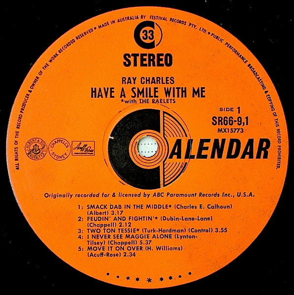 Ray Charles : Have A Smile With Me (LP, Album)