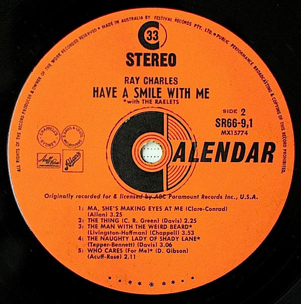 Ray Charles : Have A Smile With Me (LP, Album)