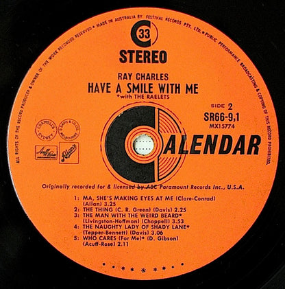Ray Charles : Have A Smile With Me (LP, Album)