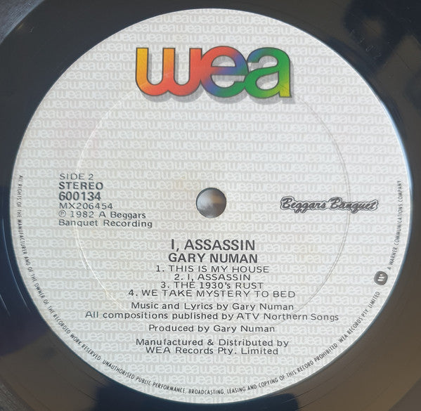 Gary Numan : I, Assassin (LP, Album)