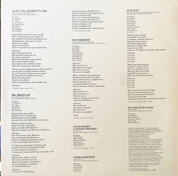 Lee Ritenour : Rit (LP, Album)