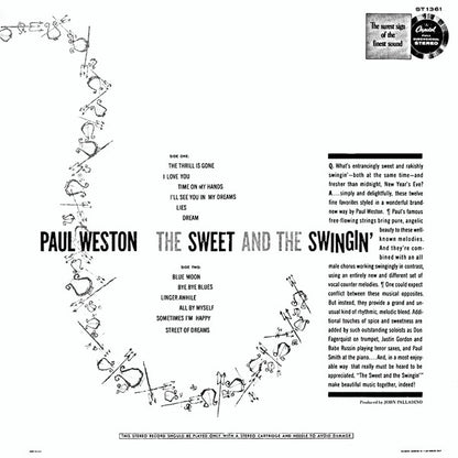 Paul Weston (2) : The Sweet And The Swingin' (LP, Album)