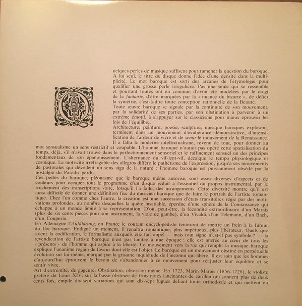Marin Marais, Kurt Redel, Christian Fink, Helmut Rose, Orchestre Pro Arte De Munich : The Bells Of St. Geneviève Of The Mountain And Other Baroque Favorites (LP)