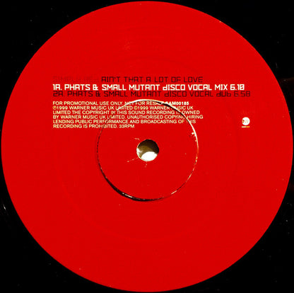Simply Red : Ain't That A Lot Of Love (Remixes By Phats & Small / Jimmy Gomez / Desert Eagle Discs)  (12", Promo)