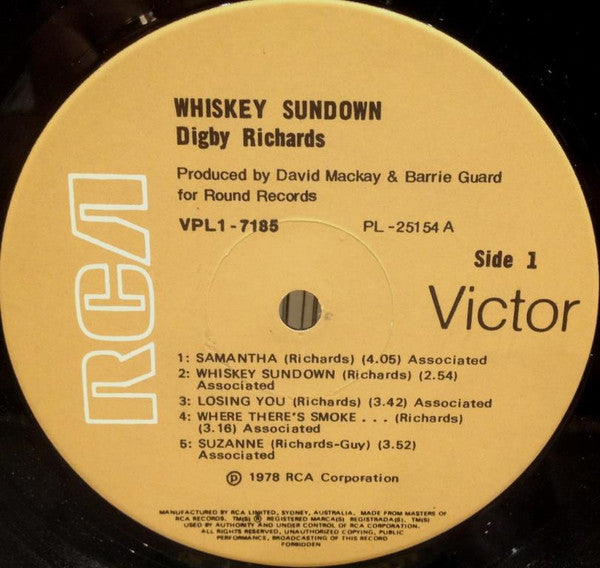 Digby Richards : Whiskey Sundown (LP, Album)