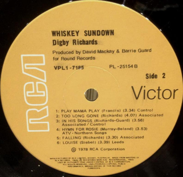 Digby Richards : Whiskey Sundown (LP, Album)
