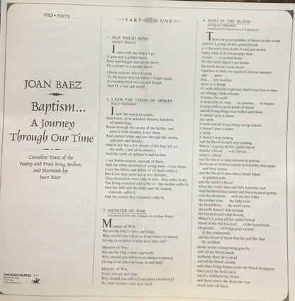 Joan Baez : Baptism (LP, Album)