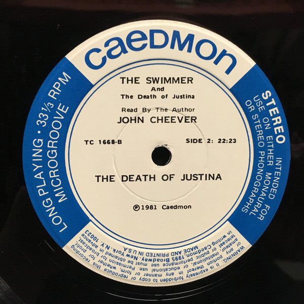 John Cheever : The Swimmer And The Death Of Justina (LP, Album)