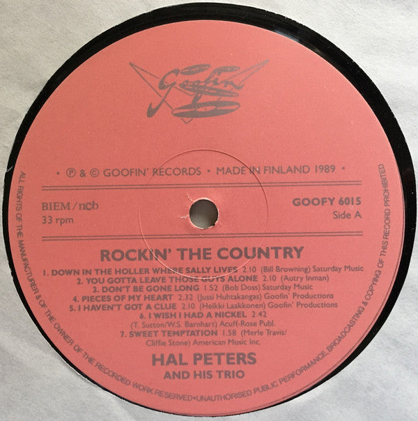Hal Peters Trio : Rockin' The Country (LP, Album)