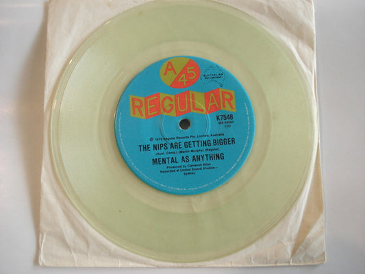 Mental As Anything : The Nips Are Getting Bigger (7", Single, Cle)