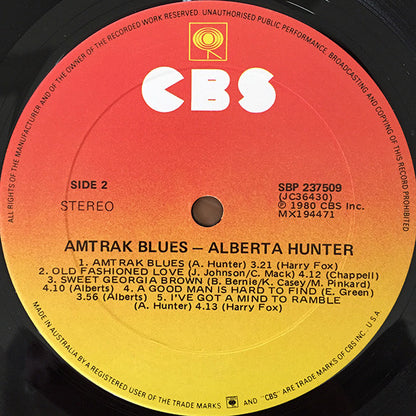 Alberta Hunter : Amtrak Blues (LP, Album)