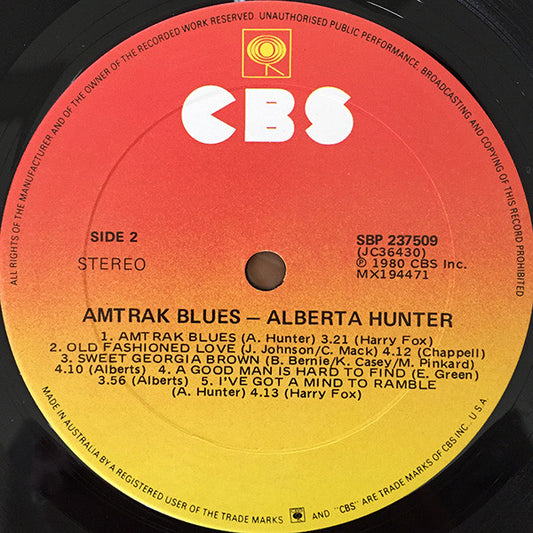 Alberta Hunter : Amtrak Blues (LP, Album)