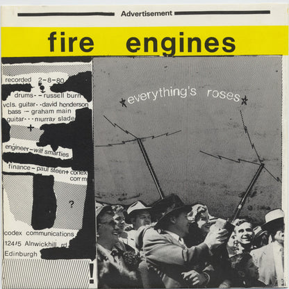 Fire Engines : Get Up And Use Me / Everything's Roses (7", Single)
