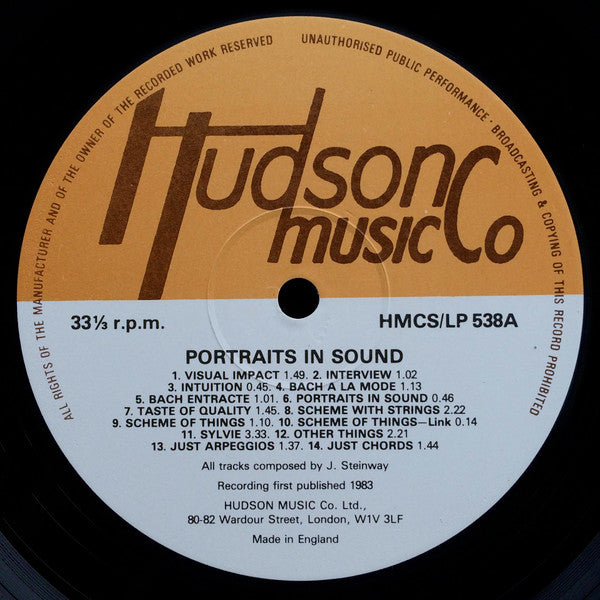 John Steinway : Portraits In Sound (LP)