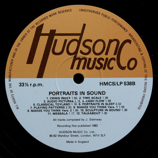 John Steinway : Portraits In Sound (LP)