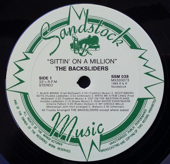 Backsliders (2) : Sitting On A Million (LP, Album)