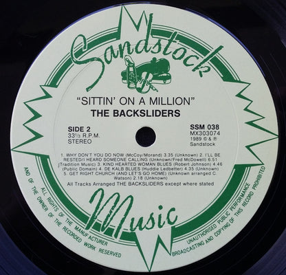 Backsliders (2) : Sitting On A Million (LP, Album)
