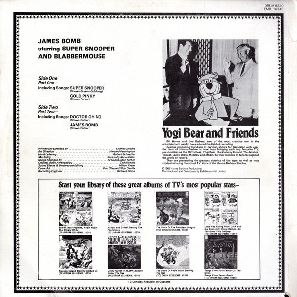 Super Snooper & Blabbermouse : James Bomb (LP, RE)