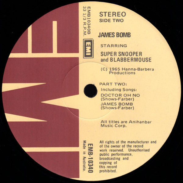 Super Snooper & Blabbermouse : James Bomb (LP, RE)