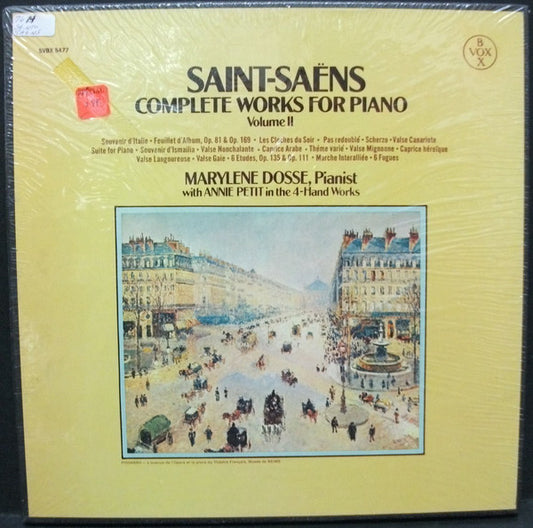 Camille Saint-Saëns - Marylene Dosse With Annie Petit : Complete Works For Piano, Volume II (3xLP + Box)