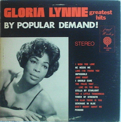 Gloria Lynne : Greatest Hits By Popular Demand ! (LP, Comp)