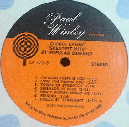 Gloria Lynne : Greatest Hits By Popular Demand ! (LP, Comp)