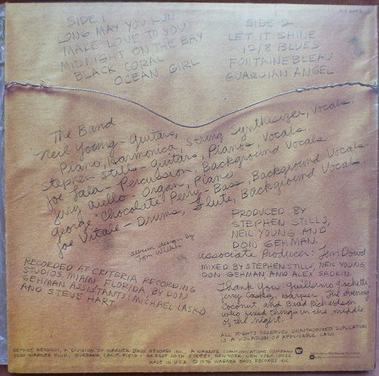 The Stills-Young Band : Long May You Run (LP, Album)