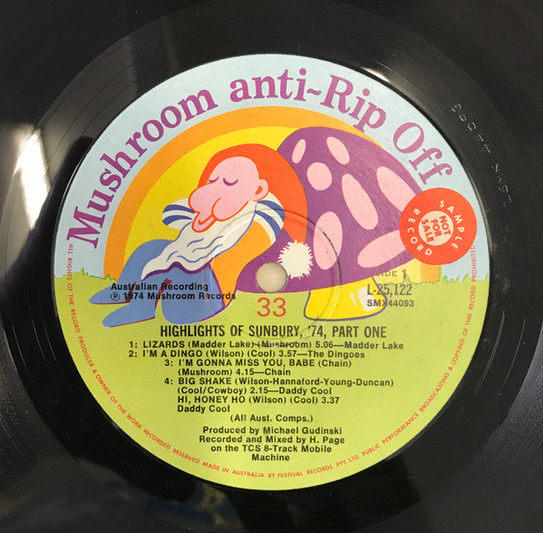 Various : Highlights Of Sunbury '74 Part 1 (LP, Comp)