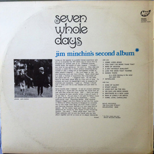 Jim Minchin : Seven Whole Days (LP)
