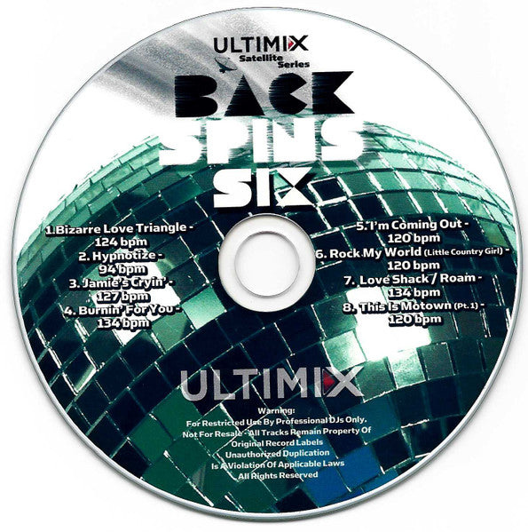 Various : Back Spins Six (CDr, Comp, Promo)