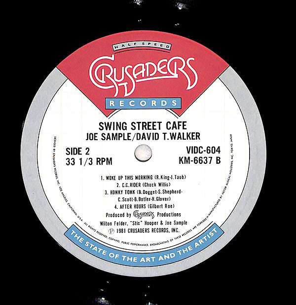 Joe Sample - David T. Walker : Swing Street Cafe (LP, Album, RE)