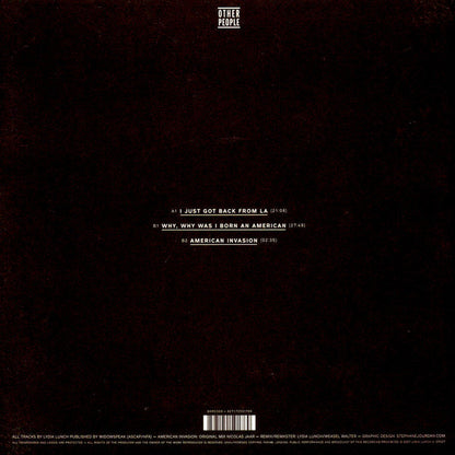 Lydia Lunch : Conspiracy Of Women (LP, Album, RE)