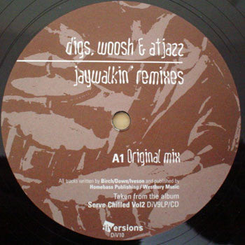 Digs & Woosh & Atjazz : Jaywalkin' Remixes (12")
