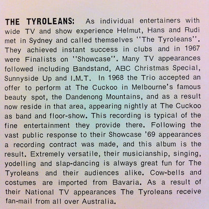 The Tyroleans : The Tyroleans (LP, Album)