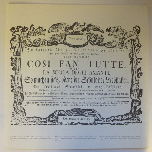 Mozart* - Colin Davis* : Così Fan Tutte (4xLP + Box)