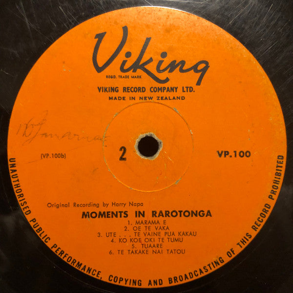Various : Moments In Rarotonga (LP, Mono)