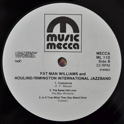 Dave "Fat man" Williams & Houlin-Rimington International Jazzband : Live At Femø (LP, Album)