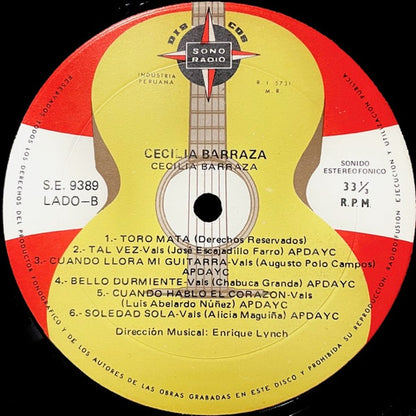 Cecilia Barraza : Cecilia Barraza (LP, Album)