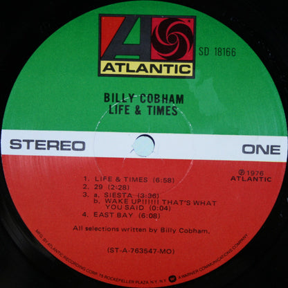 Billy Cobham : Life & Times (LP, Album, MO )