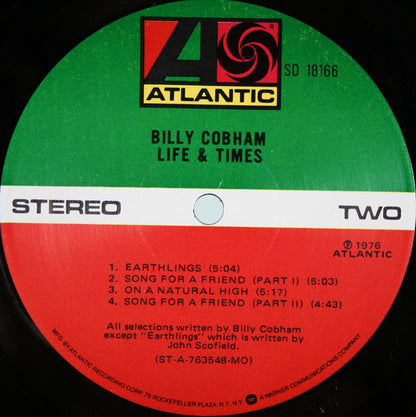 Billy Cobham : Life & Times (LP, Album, MO )
